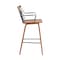 Armen Living Micah Walnut and Metal Modern 26" Counter Height Bar Stool LCMIBAWA26 - alternate 6